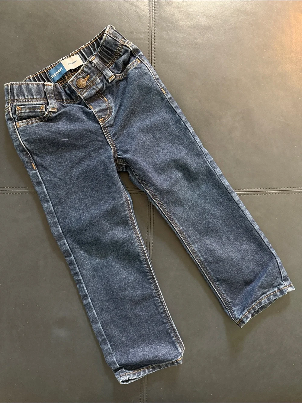 Children's Dark Blue Denim Jeans - Unbranded